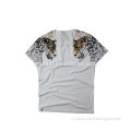Man cotton spandex short sleve fitted t-shirt